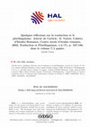 Research paper thumbnail of Quelques réflexions sur la traduction et le plurilinguisme. Auteur de l'article : E. Variot, Cahiers d'Etudes Romanes, Centre aixois d'études romanes, 2002, Traduction et Plurilinguisme, 1-2 (7), p. 167-186, dans le volume 7/1 papier