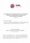 Research paper thumbnail of LA QUÊTE DE CONNAISSANCES AU XXIe SIÈCLE : LIMITES ET DÉFIS RENOUVELÉS POUR L'HUMANISME EUROPÉEN