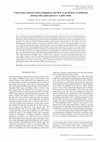 Research paper thumbnail of Video game characteristics, happiness and flow as predictors of addiction among video game players: A pilot study