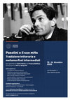 Research paper thumbnail of Pasolini e il suo mito. Tradizione letteraria e metamorfosi intermediali, Università degli studi di Bergamo, Bergamo, 15-16 dicembre 2022.