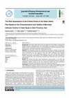 Research paper thumbnail of The Risk Assessment of the Critical Points in the Water Safety Plan Based on the Characterization and Validity of Microbial Indicator Control: A Case Study in Qom Province, Iran