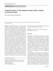 Research paper thumbnail of Temporal pattern of wild ungulate-related traffic accidents in northwest Spain