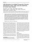 Research paper thumbnail of 1-Mb Resolution Array-Based Comparative Genomic Hybridization Using a BAC Clone Set Optimized for Cancer Gene Analysis