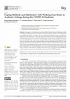 Research paper thumbnail of Coping Methods and Satisfaction with Working from Home in Academic Settings during the COVID-19 Pandemic