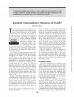 Research paper thumbnail of Kurdish Nationalism's Moment of Truth?