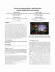 Research paper thumbnail of Error-aware gaze-based interfaces for robust mobile gaze interaction