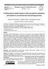 Research paper thumbnail of Profiling airport travellers based on their perceptions, satisfaction and intention to recommend food and beverage services