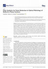 Research paper thumbnail of Data Analytics for Noise Reduction in Optical Metrology of Reflective Planar Surfaces