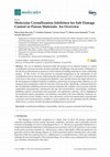 Research paper thumbnail of Molecular Crystallization Inhibitors for Salt Damage Control in Porous Materials: An Overview