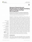 Research paper thumbnail of Nanopore Sequencing and Bioinformatics for Rapidly Identifying Cultural Heritage Spoilage Microorganisms