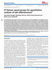 Research paper thumbnail of FT‐Raman spectroscopy for quantitative analysis of salt efflorescences