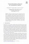 Research paper thumbnail of Virtual Roundabout Protocol for Autonomous Vehicles