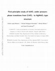 Research paper thumbnail of First-Principles Study of InVO4 under Pressure: Phase Transitions from CrVO4- to AgMnO4-Type Structure