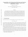 Research paper thumbnail of Compatibility of the dimensional reduction and variation procedures for a quadratic curvature model with a Kaluza–Klein Ansatz