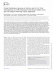 Research paper thumbnail of Ocular Distribution, Spectrum of Activity, and In Vivo Viral Neutralization of a Fully Humanized Anti-Herpes Simplex Virus IgG Fab Fragment following Topical Application