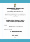 Research paper thumbnail of Políticas de Prevención contra delito de injurias en Ecuador de acuerdo al Art.563 del código penal