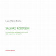 Research paper thumbnail of Salvare Robinson. La dimensione pedagogica del rischio nelle esperienze all’aperto, Edizioni Junior-Bambini, Reggio Emilia, pp. 175. ISBN 978-88-8434-931-6