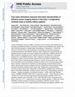 Research paper thumbnail of Free water elimination improves test-retest reproducibility of diffusion tensor imaging indices in the brain: A longitudinal multisite study of healthy elderly subjects