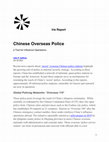 Research paper thumbnail of Chinese Overseas Police: a Tool for Influence Operations