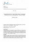 Research paper thumbnail of Organisational reforms in active welfare states: A comparative analysis of the turn to 'single gateways' in Western Europe