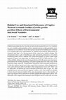 Research paper thumbnail of Habitat Use and Structural Preferences of Captive Western Lowland Gorillas (Gorilla gorilla gorilla(: Effects of Environmental and Social Variables