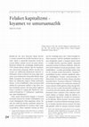 Research paper thumbnail of Felaket kapitalizmi - kıyamet ve umursamazlık