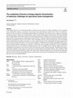 Research paper thumbnail of The complexity of barriers to biogas digester dissemination in Indonesia: challenges for agriculture waste management