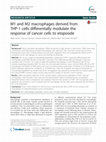 Research paper thumbnail of M1 and M2 macrophages derived from THP-1 cells differentially modulate the response of cancer cells to etoposide