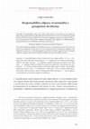 Research paper thumbnail of Responsabilità colposa: irrazionalità e prospettive di riforma