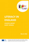 Research paper thumbnail of Literacy in England. Country Report. Short Version