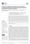 Research paper thumbnail of Evaluation of Multiple Linear Regression and Machine Learning Approaches to Predict Soil Compaction and Shear Stress Based on Electrical Parameters