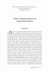 Research paper thumbnail of Viðhorf háskólastúdenta til tungumálakunnáttu