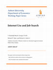 Research paper thumbnail of Working Paper Series Internet Use and Job Search