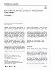 Research paper thumbnail of Enhanced trends in spectral greening and climate anomalies across Europe