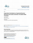 Research paper thumbnail of Organisational centralisation as figurational dynamics: Movements and counter-movements in the Gaelic Athletic Association