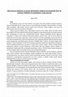 Research paper thumbnail of BİR HAFIZA MEKÂNI OLARAK MÜDERRİS AHMED SELAHADDİN BEY'İN CENAZE TÖRENİ VE HAKKINDA YAZILANLAR