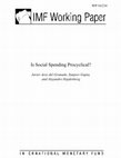 Research paper thumbnail of Is Social Spending Procyclical?