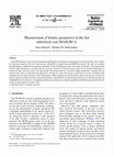 Research paper thumbnail of Measurement of kinetic parameters in the fast subcritical core MASURCA