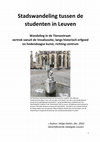 Research paper thumbnail of Stadswandeling tussen de studenten in Leuven, 2022