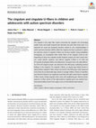 Research paper thumbnail of The cingulum and cingulate U‐fibers in children and adolescents with autism spectrum disorders