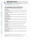 Research paper thumbnail of The language network in autism: Atypical functional connectivity with default mode and visual regions