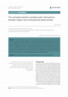 Research paper thumbnail of The animated machine: possible poetic intersections between religion and computational-based entities