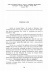 Research paper thumbnail of Condolence Letter  for Death of Prof. Gocha Tsetskhladze