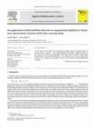 Research paper thumbnail of An application of Razumikhin theorem to exponential stability for linear non-autonomous systems with time-varying delay