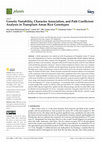 Research paper thumbnail of Genetic Variability, Character Association, and Path Coefficient Analysis in Transplant Aman Rice Genotypes