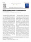 Research paper thumbnail of Current trends and challenges in studies of democracy