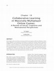 Research paper thumbnail of Collaborative Learning in Massively Multiplayer Online Games