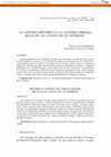 Research paper thumbnail of La leyenda histórica y la leyenda urbana: Rivas en <i>«El cuento de un veterano»</i>