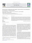 Research paper thumbnail of Microstructural, compositional and magnetic characterization of electrodeposited and annealed Co–Pt-based thin films