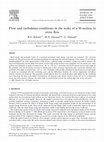 Research paper thumbnail of Flow and turbulence conditions in the wake of a H-section in cross flow